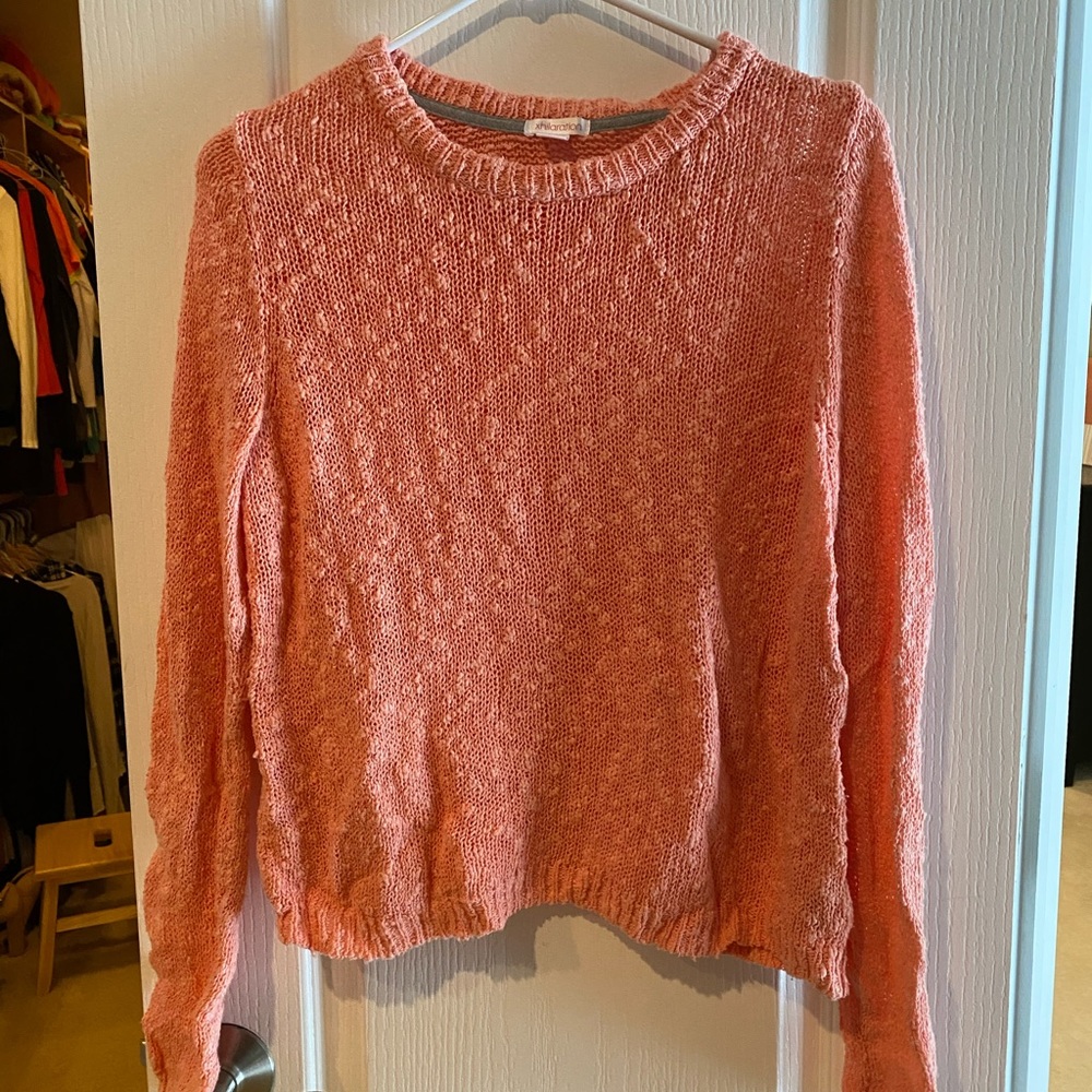Peach sweater